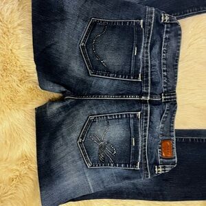 Vintage Guess Dark Blue Flare Jeans